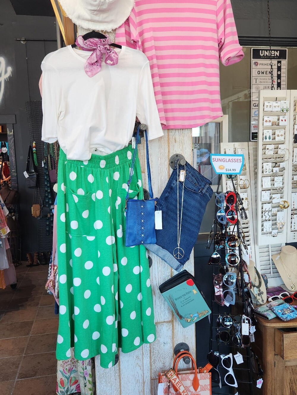 Oddi Polka Dot Wide Leg Crop Pant - Picture 2 of 3